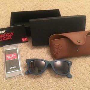 Mens Brand New Blue Ray-Ban Sunglasses